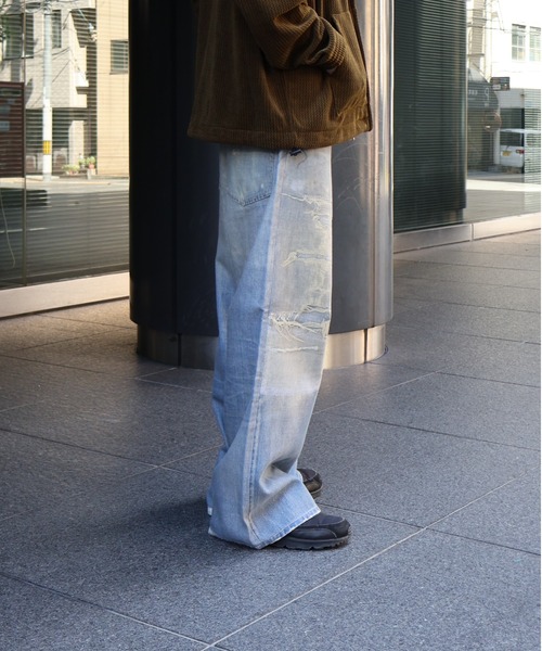 many men many mind（メニーメンメニーマインド）の「MANYMENMANYMINDS / 裏ボアジャガードZIPパーカー（パーカー・メンズ・ブラック/カーキ・MEDIUM/LARGE）」の6枚目の写真