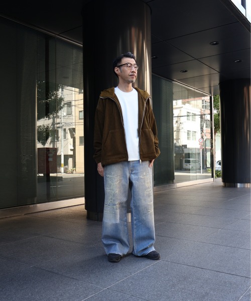 many men many mind（メニーメンメニーマインド）の「MANYMENMANYMINDS / 裏ボアジャガードZIPパーカー（パーカー・メンズ・ブラック/カーキ・MEDIUM/LARGE）」の10枚目の写真