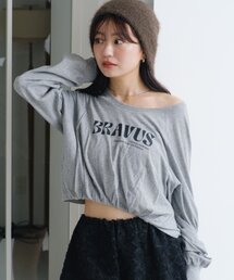 Kastane（カスタネ）の「【WEB・一部店舗限定】シャーリングロゴTEE（Tシャツ/カットソー・レディース）」