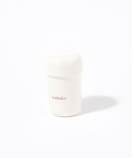 LAKOLE（ラコレ）の「【らこれキッズ】ブロックロゴおしぼり&ケース /599202（お弁当箱・キッズ・チャコール/アイボリー・FREE）」の5枚目の写真