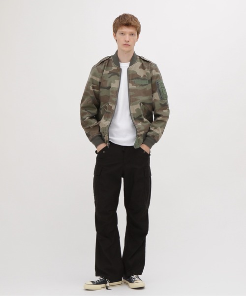 【迷彩】AVIREX レザージャケット L カモフラ シャツジャケット 迷彩】AVIREX レザージャケット L カモフラ シャツジャケット