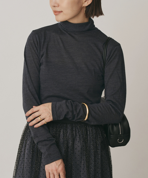 セール】《追加》Super120's ウールタートルプルオーバー（Tシャツ