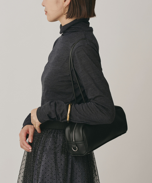 IENA（イエナ）の「《追加》Super120’s ウールタートルプルオーバー（Tシャツ/カットソー・レディース・ホワイト/チャコールグレー/レッド・FREE）」の9枚目の写真