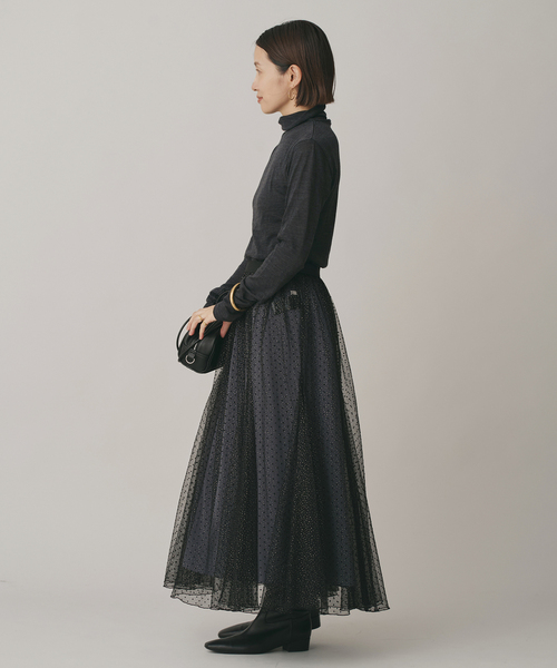 IENA（イエナ）の「《追加》Super120’s ウールタートルプルオーバー（Tシャツ/カットソー・レディース・ホワイト/チャコールグレー/レッド・FREE）」の14枚目の写真