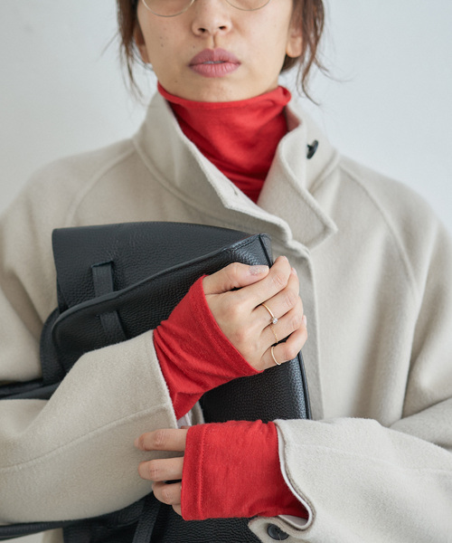 IENA（イエナ）の「《追加》Super120’s ウールタートルプルオーバー（Tシャツ/カットソー・レディース・ホワイト/チャコールグレー/レッド・FREE）」の21枚目の写真