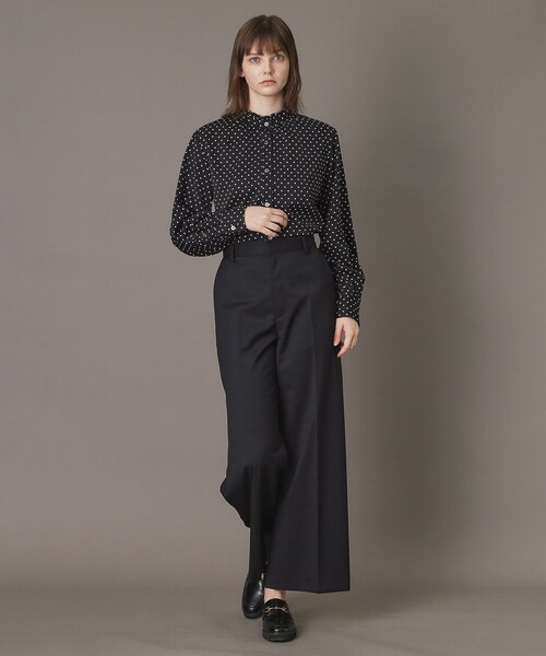 DRESSTERIOR(ドレステリア)の「ドットスタンドフリルネックブラウス(シャツ/ブラウス・レディース・ブラック系・34/36/38)」の10枚目の写真