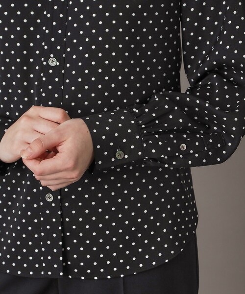 DRESSTERIOR(ドレステリア)の「ドットスタンドフリルネックブラウス(シャツ/ブラウス・レディース・ブラック系・34/36/38)」の11枚目の写真