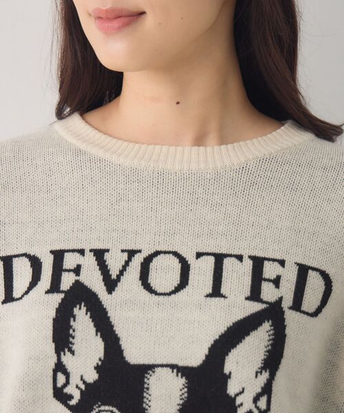 RETRO GIRL（レトロガール）の「アソートモチーフジャガードNT（ニット/セーター・レディース・ライトグレー/ブルー/オフホワイト/ブラウン・FREE）」の14枚目の写真