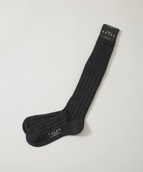 FALKE(ファルケ)の「FALKE/LHASA RIB Knee-High Socks(ソックス/靴下・メンズ・ブラック/チャコール/ブラウン・FREE)」の1枚目の写真