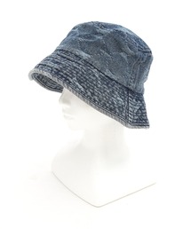 an meets zakka（アンミツザッカ）の「an meets zakka テディベアモノグラムウォッシュドデニムバケットハット（ハット）」