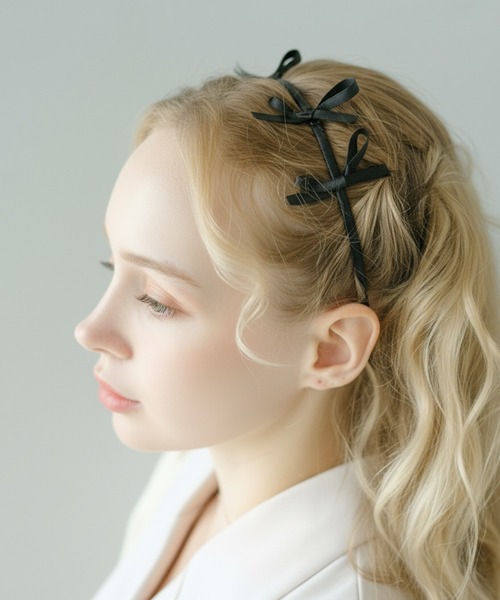 リボンカチューシャ ヴァニラクチュール VANILLA CoUTURE ヴァニラクチュール リボンカチューシャ