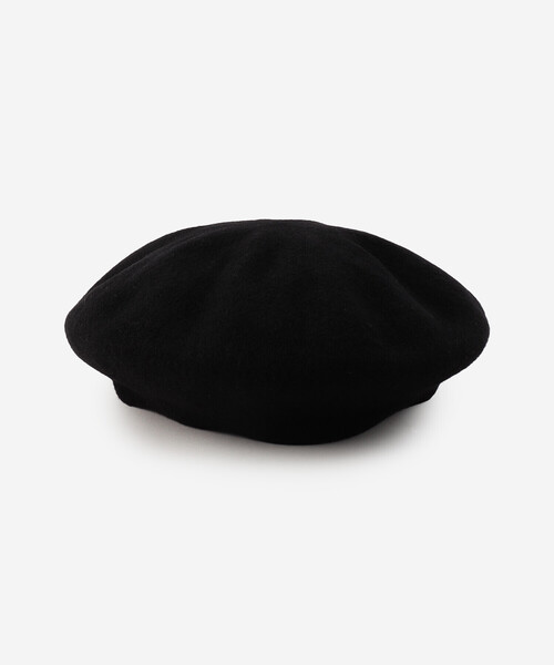 KIJIMA TAKAYUKI（キジマ　タカユキ）の「KIJIMA TAKAYUKI | ウール ベレー WOMEN（ハンチング/ベレー帽・レディース・ブラック/ライトグレー・F）」の2枚目の写真