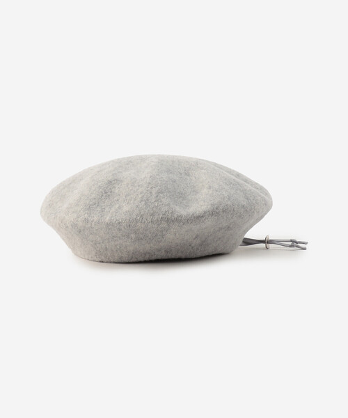 KIJIMA TAKAYUKI（キジマ　タカユキ）の「KIJIMA TAKAYUKI | ウール ベレー WOMEN（ハンチング/ベレー帽・レディース・ブラック/ライトグレー・F）」の4枚目の写真