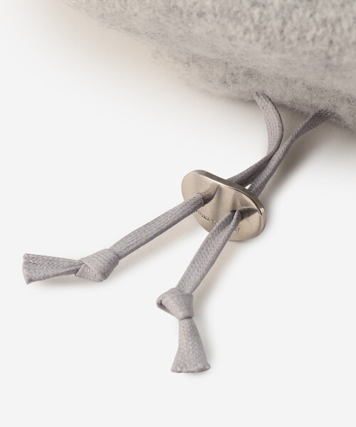 KIJIMA TAKAYUKI（キジマ　タカユキ）の「KIJIMA TAKAYUKI | ウール ベレー WOMEN（ハンチング/ベレー帽・レディース・ブラック/ライトグレー・F）」の6枚目の写真