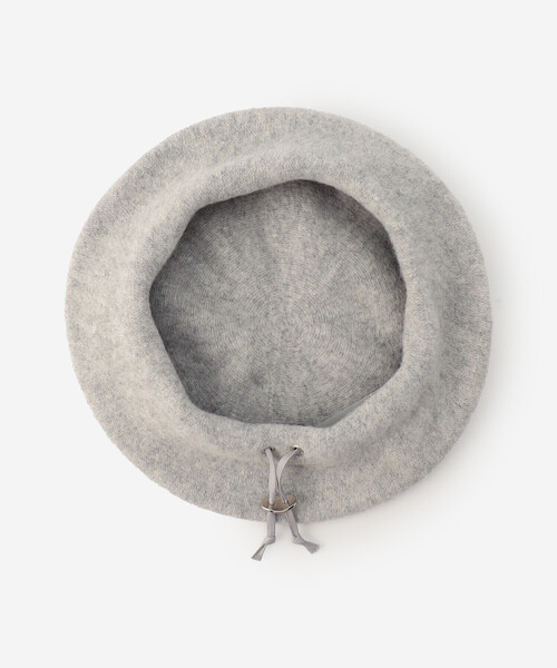 KIJIMA TAKAYUKI（キジマ　タカユキ）の「KIJIMA TAKAYUKI | ウール ベレー WOMEN（ハンチング/ベレー帽・レディース・ブラック/ライトグレー・F）」の7枚目の写真