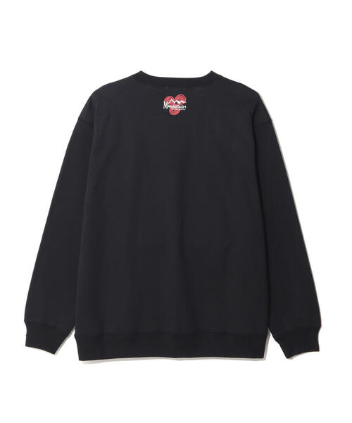 MANASTASH(マナスタッシュ)の「MANASTASH/マナスタッシュ SAYHELLO SWEATSHIRTS クルースウェット(スウェット・メンズ・グレー/ブラック・L/M/XL)」の3枚目の写真