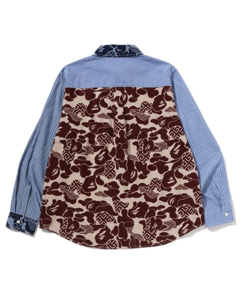 A BATHING APE(アベイシングエイプ)の「ASIA CAMO PATCHWORK SHIRT(シャツ/ブラウス・メンズ・ブルー・LARGE/SMALL/X-LARGE/MEDIUM/XX-LARGE)」の2枚目の写真