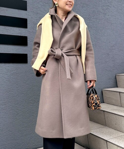 NOLLEY'S ハンドステッチベルテッドコートRavissantLaviere NOLLEY'S ハンドステッチベルテッドコートRavissantLaviere NOLLEY'S