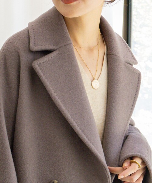 美品★シビラ★ベルテッドコート Ravissant Laviere（ラヴィソンラヴィエール） コート アウター ラヴィ