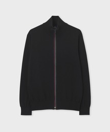ジップアップ」に該当するメンズのニット/セーター（ブラック