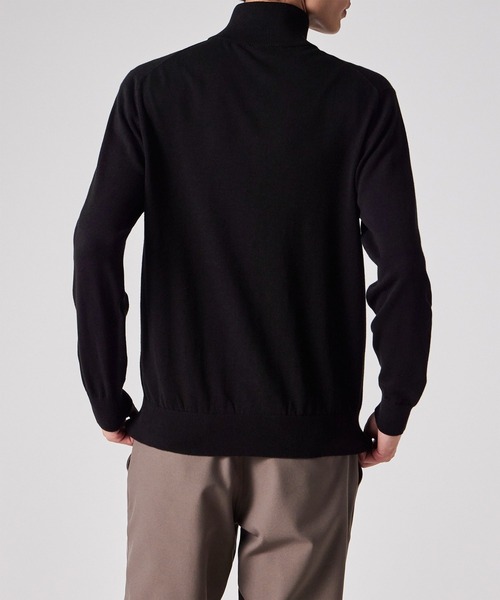 PS Paul Smith（ピーエスポールスミス）の「"Sports Stripe" ジップアップニット / 252400 486Z（ニット/セーター・メンズ・ブラック・MEDIUM/LARGE/X-LARGE）」の5枚目の写真