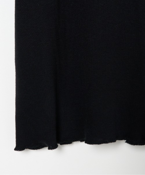 HELIOPOLE（エリオポール）の「【smooth skin series】CASHCOTTON TURTLE（Tシャツ/カットソー・レディース・アイボリー/ブラック/サックスブルー/ベージュ・38）」の8枚目の写真