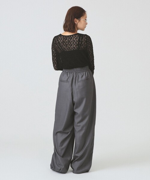 Ray BEAMS（レイビームス）の「レースライントラックパンツ（その他パンツ・レディース・グレー/ネイビー・0/1）」の5枚目の写真