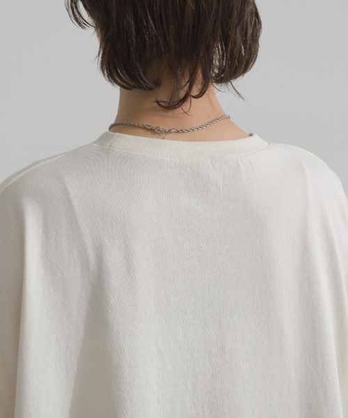 enhaut(アンオート)の「ピグメントOE天竺 ロゴプリント 袖ボリュームTシャツ VIENNA ロンT(Tシャツ/カットソー・レディース・アイボリー/グレイッシュベージュ/チャコールグレー/バーガンディー/ネイビー・FREE)」の22枚目の写真
