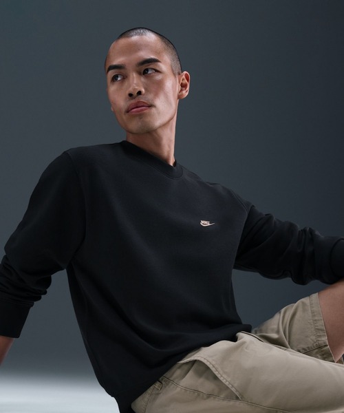 NIKE（ナイキ）の「ナイキ NIKE ナイキ クラブ BB ネオ バーシティ L/S クルー（その他トップス・メンズ・グレー/ダークグレー/ブラック・S/M/L/LL/3L）」の2枚目の写真