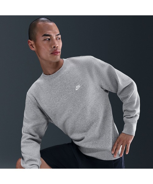 NIKE（ナイキ）の「ナイキ NIKE ナイキ クラブ BB ネオ バーシティ L/S クルー（その他トップス・メンズ・グレー/ダークグレー/ブラック・S/M/L/LL/3L）」の8枚目の写真