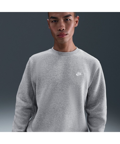 NIKE（ナイキ）の「ナイキ NIKE ナイキ クラブ BB ネオ バーシティ L/S クルー（その他トップス・メンズ・グレー/ダークグレー/ブラック・S/M/L/LL/3L）」の4枚目の写真