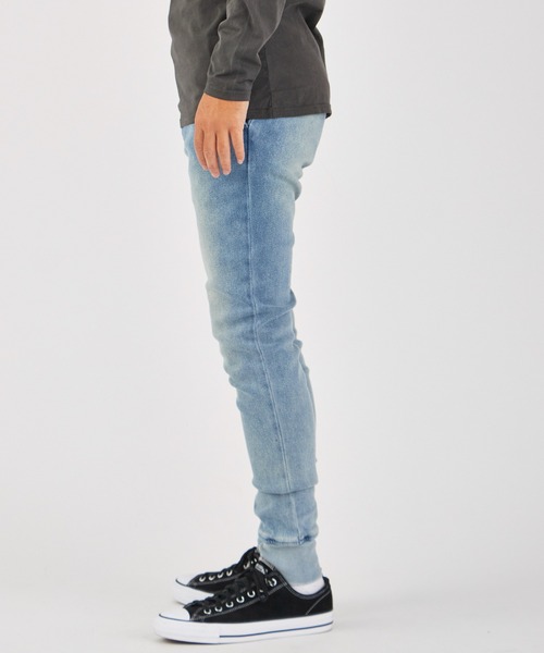 【値下げ】WP WESTPOINT ライトインディゴ リペア加工 イージーデニム WP WESTPOINT】ライトインディゴ リペア加工イージー デニムSサイズ