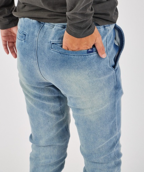 WP WESTPOINT(ダブルピーウエストポイント)の「WP WESTPOINT/ダブルピー ウエストポイントインディゴ ウォッシュ加工 イージー デニムパンツ 裾リブ(デニムパンツ・メンズ・ブルー・S/XS/M/L/XL/XXL)」の7枚目の写真