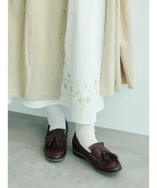 WEB限定】花柄刺繍ギャザースカート（スカート）｜Samansa Mos2