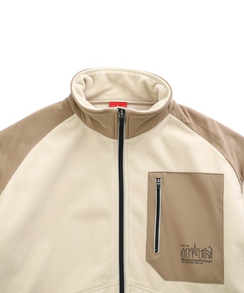 Manhattan Portage（マンハッタンポーテージ）の「Stand Blouson（ブルゾン・メンズ・アイボリー/ブラック・MEDIUM/LARGE/X-LARGE/SMALL）」の5枚目の写真