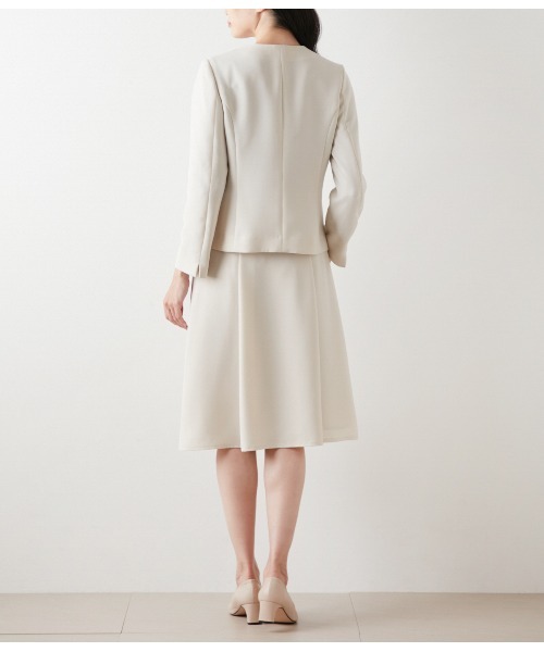 NEWYORKER（ニューヨーカー）の「【ウォッシャブル】ダブルフェイス ペプラムノーカラージャケット（テーラードジャケット・レディース・ネイビー/アイボリー・9号/11号）」の18枚目の写真