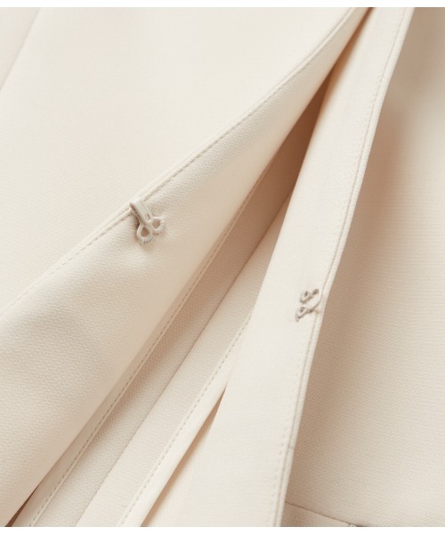 NEWYORKER（ニューヨーカー）の「【ウォッシャブル】ダブルフェイス ペプラムノーカラージャケット（テーラードジャケット・レディース・ネイビー/アイボリー・9号/11号）」の5枚目の写真