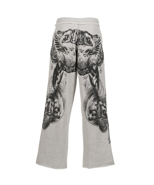 Jaded London(ジェイデッドロンドン)の「GREY GOTHIC PRINTED JOGGER(スウェットパンツ・メンズ・グレー・X-LARGE/MEDIUM/SMALL/X-SMALL)」の1枚目の写真