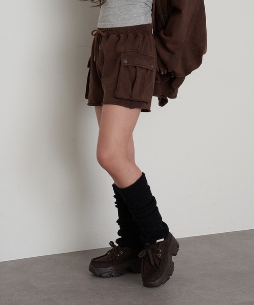 RAY CASSIN（レイカズン）の「ピグメントカーゴショートパンツ（その他パンツ・レディース・ブラック/ベージュ/ブラウン・FREE）」の12枚目の写真