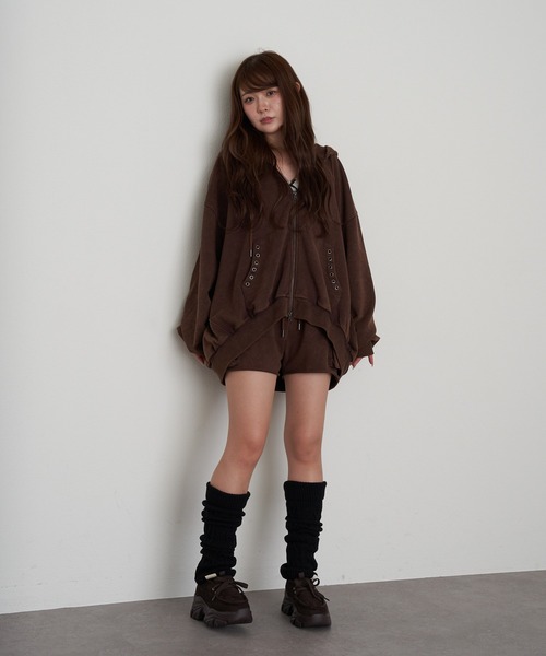 RAY CASSIN（レイカズン）の「ピグメントカーゴショートパンツ（その他パンツ・レディース・ブラック/ベージュ/ブラウン・FREE）」の15枚目の写真