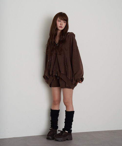 RAY CASSIN（レイカズン）の「ピグメントカーゴショートパンツ（その他パンツ・レディース・ブラック/ベージュ/ブラウン・FREE）」の16枚目の写真