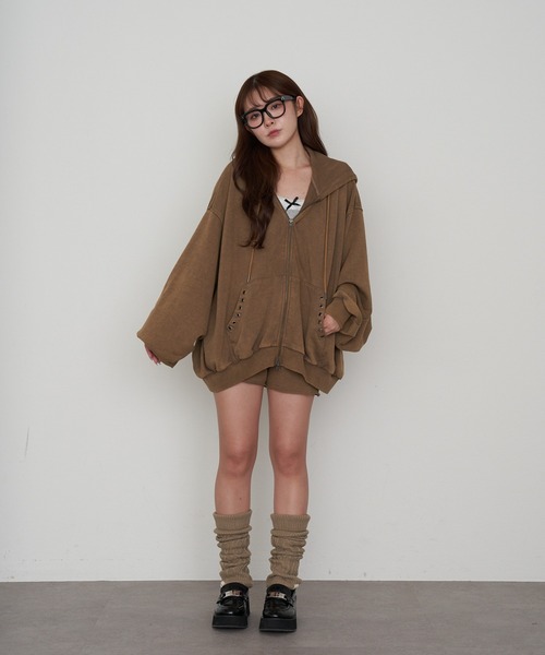 RAY CASSIN（レイカズン）の「ピグメントカーゴショートパンツ（その他パンツ・レディース・ブラック/ベージュ/ブラウン・FREE）」の21枚目の写真