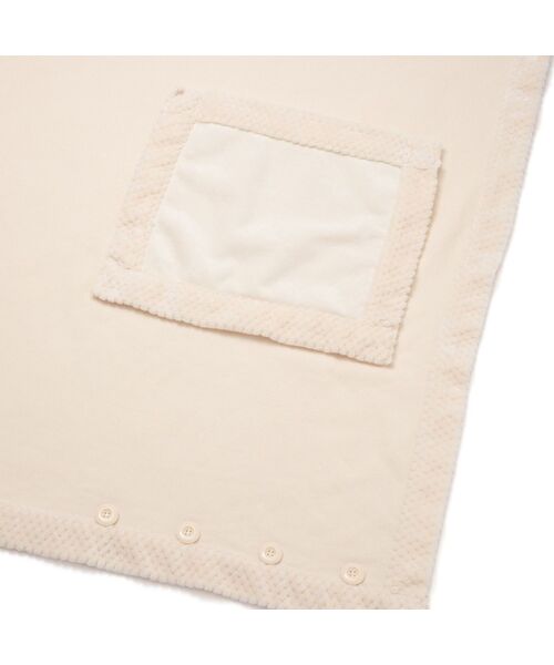 セール】リバーシブルウォームフリース 4WAYポンチョ L アイボリー