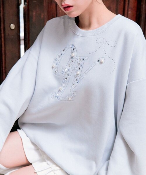 OLIVE des OLIVE（オリーブデオリーブ）の「スウェット（スウェット・レディース・オフホワイト/サックスブルー/ピンク/トップグレー/ホワイト/ブルー系その他・FREE）」の5枚目の写真