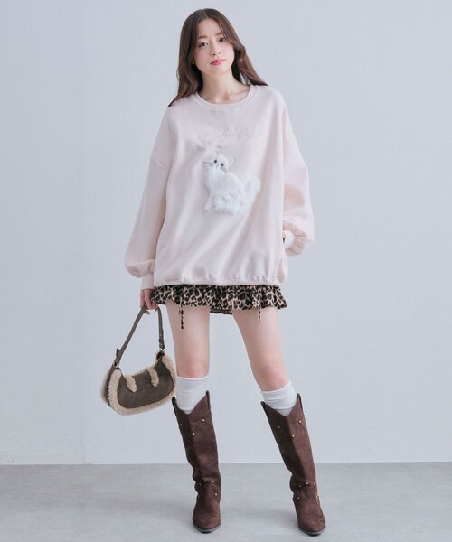 OLIVE des OLIVE（オリーブデオリーブ）の「スウェット（スウェット・レディース・オフホワイト/サックスブルー/ピンク/トップグレー/ホワイト/ブルー系その他・FREE）」の21枚目の写真