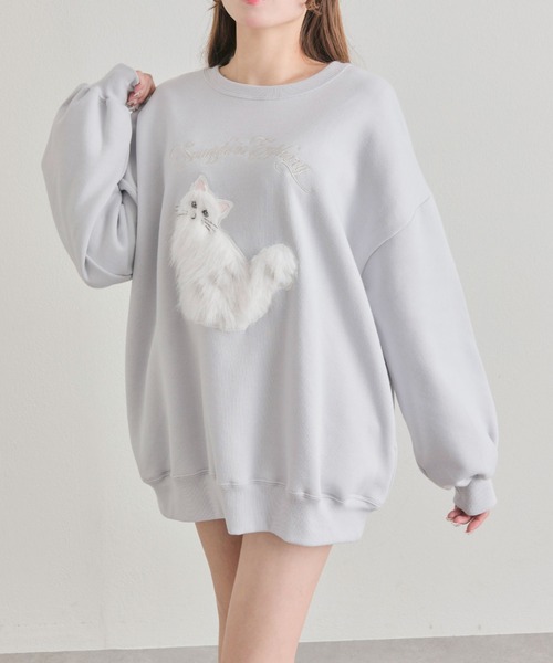 OLIVE des OLIVE（オリーブデオリーブ）の「スウェット（スウェット・レディース・オフホワイト/サックスブルー/ピンク/トップグレー/ホワイト/ブルー系その他・FREE）」の12枚目の写真