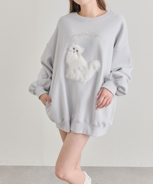 OLIVE des OLIVE（オリーブデオリーブ）の「スウェット（スウェット・レディース・オフホワイト/サックスブルー/ピンク/トップグレー/ホワイト/ブルー系その他・FREE）」の13枚目の写真