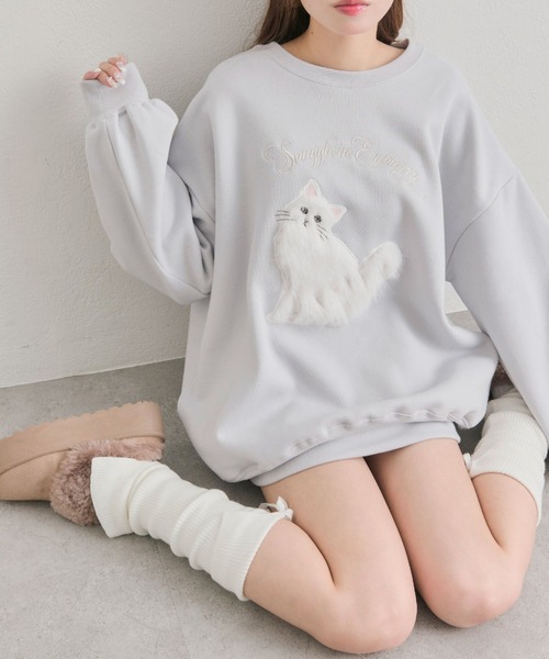 OLIVE des OLIVE（オリーブデオリーブ）の「スウェット（スウェット・レディース・オフホワイト/サックスブルー/ピンク/トップグレー/ホワイト/ブルー系その他・FREE）」の16枚目の写真