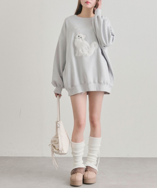 OLIVE des OLIVE（オリーブデオリーブ）の「スウェット（スウェット・レディース・オフホワイト/サックスブルー/ピンク/トップグレー/ホワイト/ブルー系その他・FREE）」の17枚目の写真