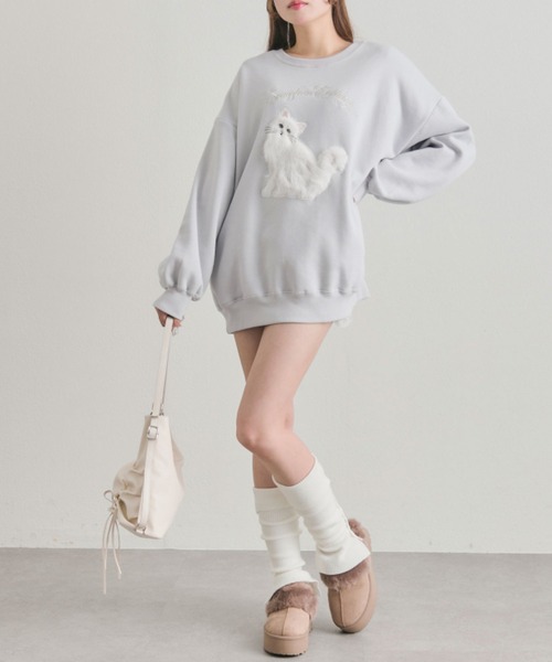 OLIVE des OLIVE（オリーブデオリーブ）の「スウェット（スウェット・レディース・オフホワイト/サックスブルー/ピンク/トップグレー/ホワイト/ブルー系その他・FREE）」の18枚目の写真